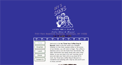 Desktop Screenshot of mythreesonscoffeshop.iworksweb.com